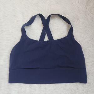Athleta Warrior Longline Bra Navy Blue Size XL